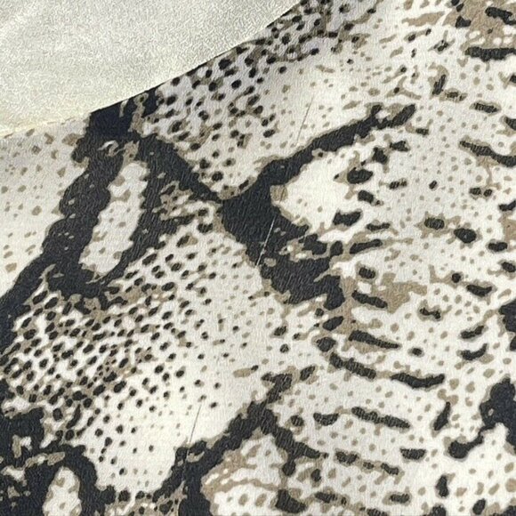 Bishop + Young Snake Print Blouse Size M Loose Fit Animal Print Polyester Womens - Picture 5 of 5